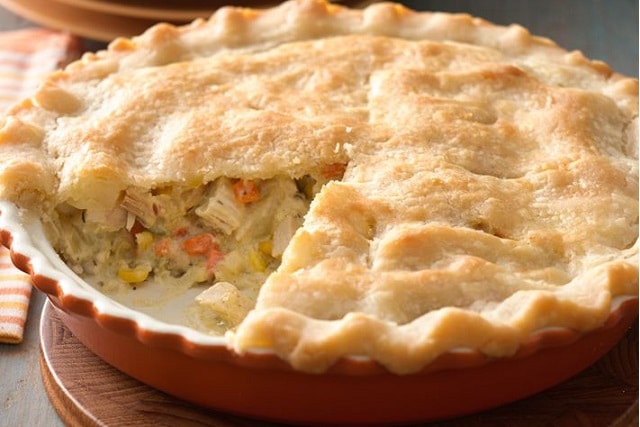 Torta de frango sem glúten e sem lactose