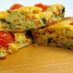 Fritatta de frango com legumes