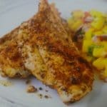 Frango jamaicano ao molho de manga