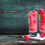 Vitamina de beterraba e framboesa