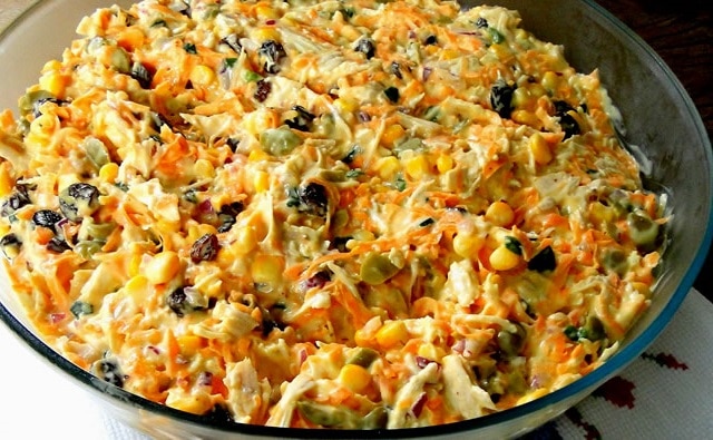 Salpicão de frango sem glúten e lactose