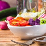 Salada de frango com maçã