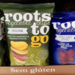Chips de mandioca e batatas-doces da Roots to Go