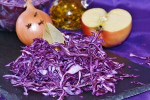 Repolho roxo temperad com especiarias